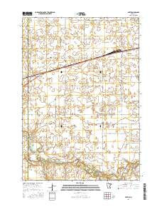 Perth Minnesota Current topographic map, 1:24000 scale, 7.5 X 7.5 Minute, Year 2016