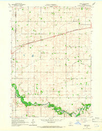 Perth Minnesota Historical topographic map, 1:24000 scale, 7.5 X 7.5 Minute, Year 1965