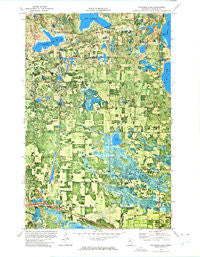 Peterson Lake Minnesota Historical topographic map, 1:24000 scale, 7.5 X 7.5 Minute, Year 1972
