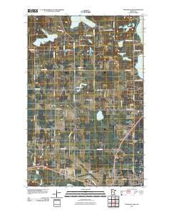 Peterson Lake Minnesota Historical topographic map, 1:24000 scale, 7.5 X 7.5 Minute, Year 2010