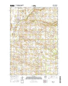 Pierz Minnesota Current topographic map, 1:24000 scale, 7.5 X 7.5 Minute, Year 2016