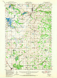 Pierz Minnesota Historical topographic map, 1:62500 scale, 15 X 15 Minute, Year 1948