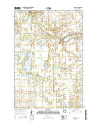 Pierz Lake Minnesota Current topographic map, 1:24000 scale, 7.5 X 7.5 Minute, Year 2016