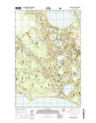 Pigeon Dam Lake Minnesota Current topographic map, 1:24000 scale, 7.5 X 7.5 Minute, Year 2016