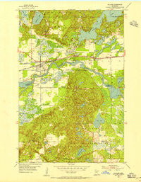 Pillager Minnesota Historical topographic map, 1:24000 scale, 7.5 X 7.5 Minute, Year 1954