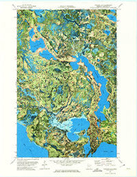 Pimushe Lake Minnesota Historical topographic map, 1:24000 scale, 7.5 X 7.5 Minute, Year 1972