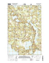 Pimushe Lake Minnesota Current topographic map, 1:24000 scale, 7.5 X 7.5 Minute, Year 2016