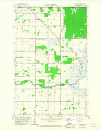 Pinecreek Minnesota Historical topographic map, 1:24000 scale, 7.5 X 7.5 Minute, Year 1966