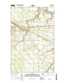 Pitt Minnesota Current topographic map, 1:24000 scale, 7.5 X 7.5 Minute, Year 2016