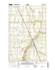 Plummer Minnesota Current topographic map, 1:24000 scale, 7.5 X 7.5 Minute, Year 2016
