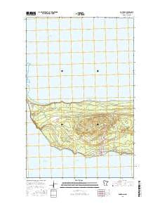 Ponemah Minnesota Current topographic map, 1:24000 scale, 7.5 X 7.5 Minute, Year 2016