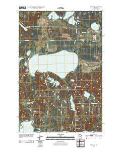 Ponsford Minnesota Historical topographic map, 1:24000 scale, 7.5 X 7.5 Minute, Year 2010