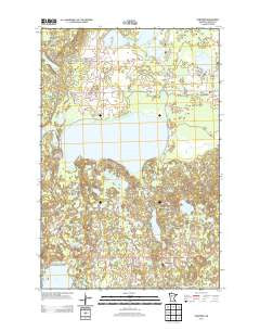 Ponsford Minnesota Historical topographic map, 1:24000 scale, 7.5 X 7.5 Minute, Year 2013