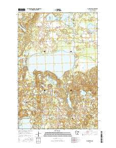 Ponsford Minnesota Current topographic map, 1:24000 scale, 7.5 X 7.5 Minute, Year 2016