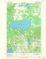 Ponsford Minnesota Historical topographic map, 1:24000 scale, 7.5 X 7.5 Minute, Year 1969