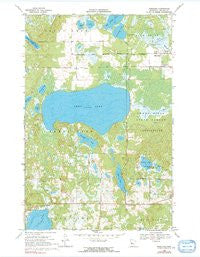 Ponsford Minnesota Historical topographic map, 1:24000 scale, 7.5 X 7.5 Minute, Year 1969