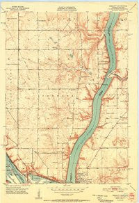 Prescott Wisconsin Historical topographic map, 1:24000 scale, 7.5 X 7.5 Minute, Year 1951