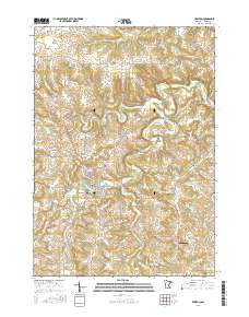 Preston Minnesota Current topographic map, 1:24000 scale, 7.5 X 7.5 Minute, Year 2016