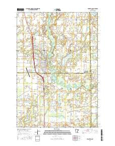 Princeton Minnesota Current topographic map, 1:24000 scale, 7.5 X 7.5 Minute, Year 2016