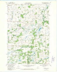 Princeton SW Minnesota Historical topographic map, 1:24000 scale, 7.5 X 7.5 Minute, Year 1968