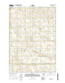 Prinsburg Minnesota Current topographic map, 1:24000 scale, 7.5 X 7.5 Minute, Year 2016