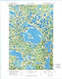 Puposky Lake Minnesota Historical topographic map, 1:24000 scale, 7.5 X 7.5 Minute, Year 1972