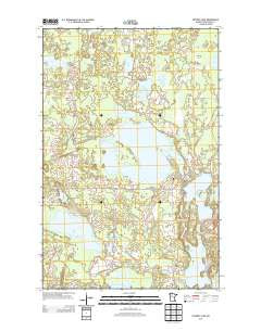 Puposky Lake Minnesota Historical topographic map, 1:24000 scale, 7.5 X 7.5 Minute, Year 2013
