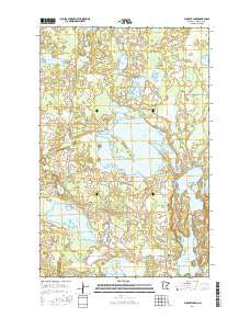 Puposky Lake Minnesota Current topographic map, 1:24000 scale, 7.5 X 7.5 Minute, Year 2016