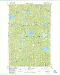 Quadga Lake Minnesota Historical topographic map, 1:24000 scale, 7.5 X 7.5 Minute, Year 1981