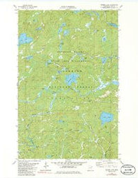 Quadga Lake Minnesota Historical topographic map, 1:24000 scale, 7.5 X 7.5 Minute, Year 1981