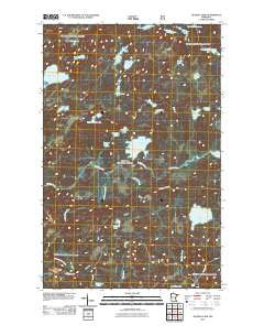 Quadga Lake Minnesota Historical topographic map, 1:24000 scale, 7.5 X 7.5 Minute, Year 2011
