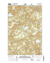 Quadga Lake Minnesota Current topographic map, 1:24000 scale, 7.5 X 7.5 Minute, Year 2016