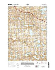 Quam Lake Minnesota Current topographic map, 1:24000 scale, 7.5 X 7.5 Minute, Year 2016