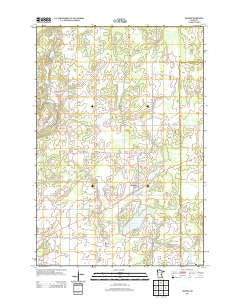 Quamba Minnesota Historical topographic map, 1:24000 scale, 7.5 X 7.5 Minute, Year 2013