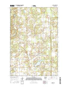 Quamba Minnesota Current topographic map, 1:24000 scale, 7.5 X 7.5 Minute, Year 2016