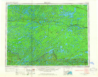 Quetico Minnesota Historical topographic map, 1:250000 scale, 1 X 2 Degree, Year 1957