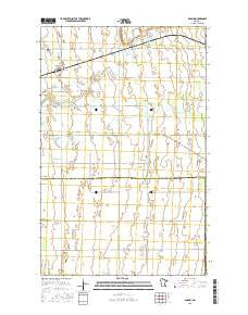 Radium Minnesota Current topographic map, 1:24000 scale, 7.5 X 7.5 Minute, Year 2016