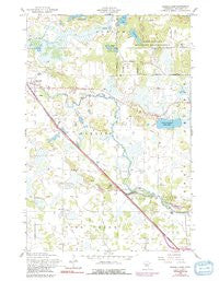 Randall East Minnesota Historical topographic map, 1:24000 scale, 7.5 X 7.5 Minute, Year 1956