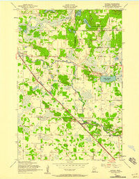 Randall Minnesota Historical topographic map, 1:24000 scale, 7.5 X 7.5 Minute, Year 1956