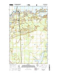 Ranier Minnesota Current topographic map, 1:24000 scale, 7.5 X 7.5 Minute, Year 2016