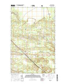 Ray Minnesota Current topographic map, 1:24000 scale, 7.5 X 7.5 Minute, Year 2016