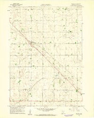 Reading Minnesota Historical topographic map, 1:24000 scale, 7.5 X 7.5 Minute, Year 1960
