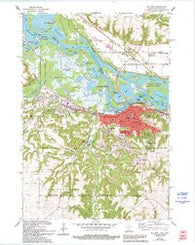 Red Wing Minnesota Historical topographic map, 1:24000 scale, 7.5 X 7.5 Minute, Year 1974