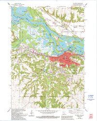 Red Wing Minnesota Historical topographic map, 1:24000 scale, 7.5 X 7.5 Minute, Year 1974