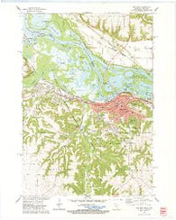 Red Wing Minnesota Historical topographic map, 1:24000 scale, 7.5 X 7.5 Minute, Year 1974