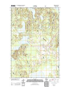 Remer Minnesota Historical topographic map, 1:24000 scale, 7.5 X 7.5 Minute, Year 2013