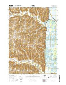 Reno Minnesota Current topographic map, 1:24000 scale, 7.5 X 7.5 Minute, Year 2016