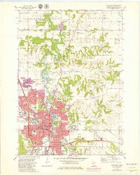 Rochester Minnesota Historical topographic map, 1:24000 scale, 7.5 X 7.5 Minute, Year 1972