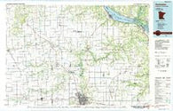 Rochester Minnesota Historical topographic map, 1:100000 scale, 30 X 60 Minute, Year 1985
