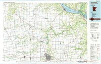 Rochester Minnesota Historical topographic map, 1:100000 scale, 30 X 60 Minute, Year 1985